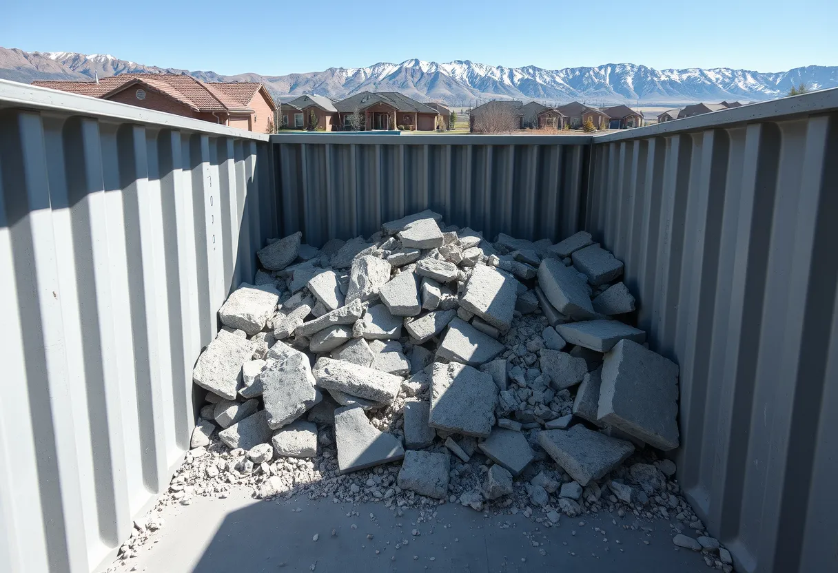 Concrete & Heavy Debris Dumpsters in Salt Lake City, UT