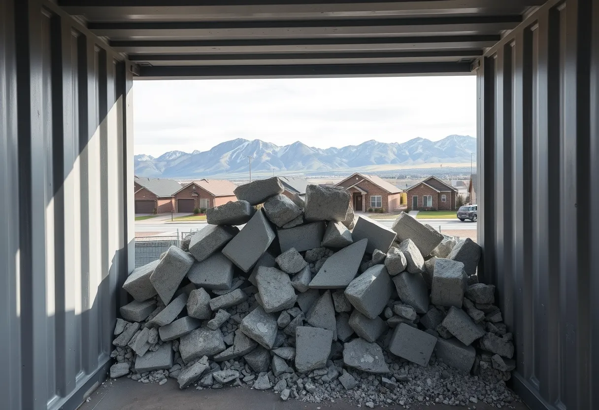 Concrete & Heavy Debris Dumpsters in Salt Lake City, UT